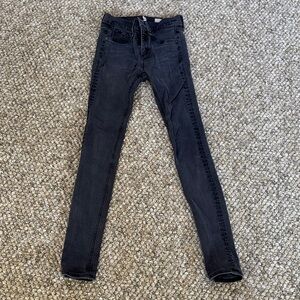 Rag&Bone Women’s Black High Rise  legging Jeans size 24 inseam approx. 29
